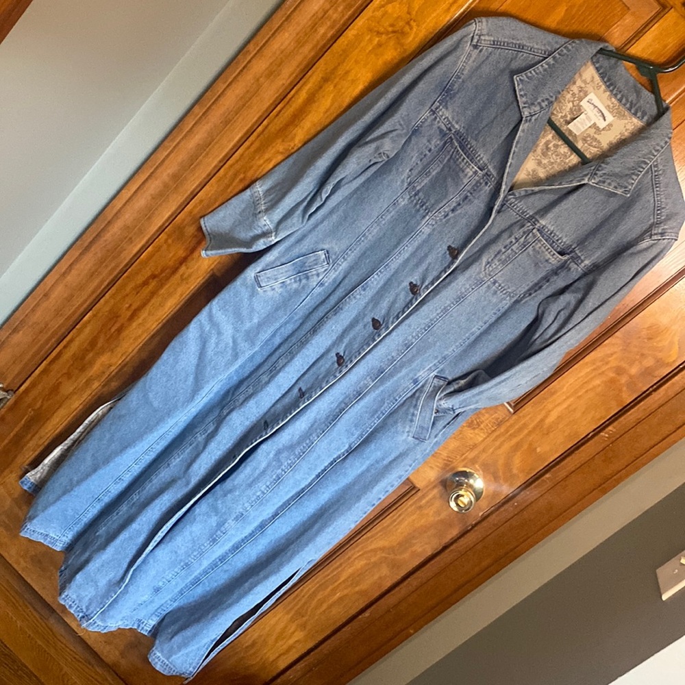 Jean jacket trench coat